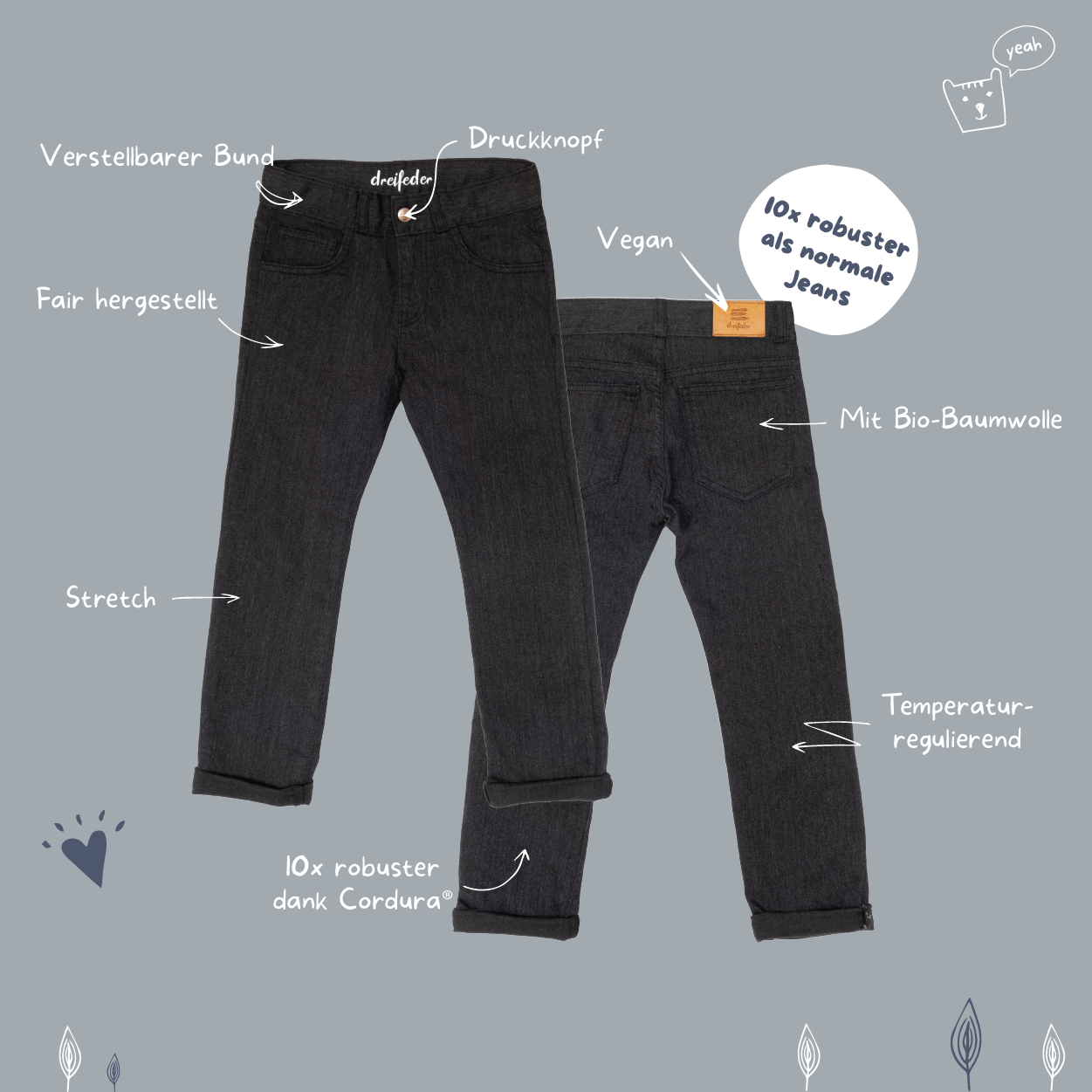 Maxi Jeans Black Straight