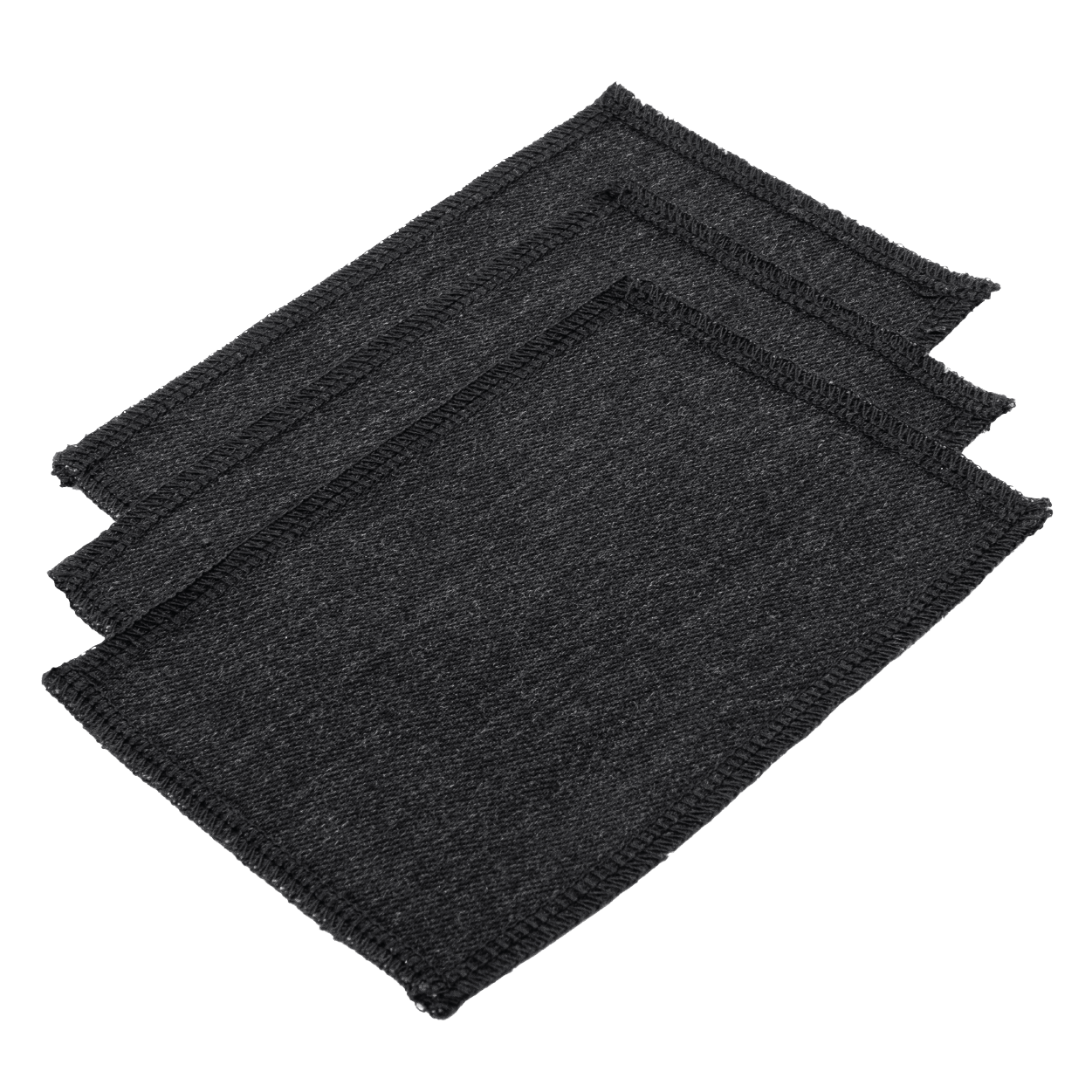 Stoffpatches Set Gross Schwarz