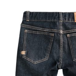 Dreifeder Maxi Jeans Indigo Straight Stickerei