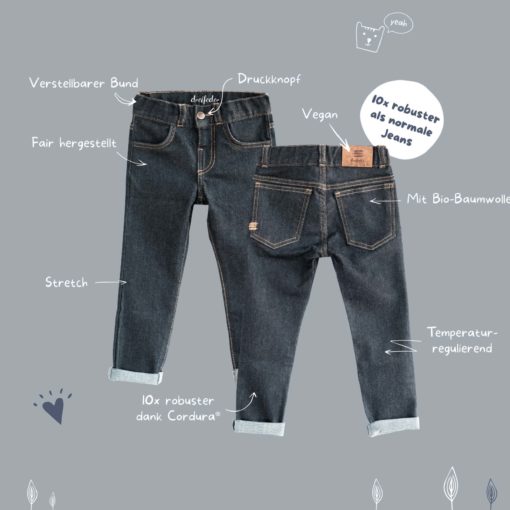 Dreifeder Midi Jeans Indigo Vorteile
