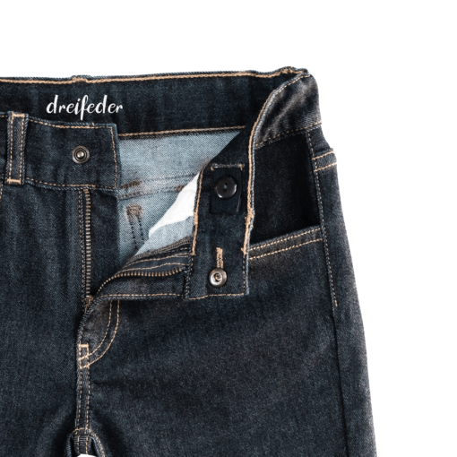 Dreifeder Maxi Jeans Indigo Wide offen