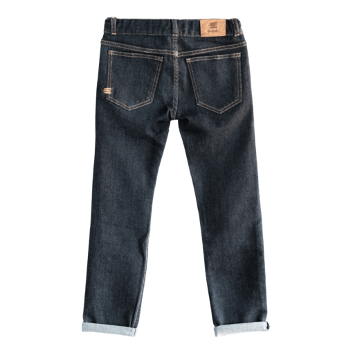 Dreifeder Maxi Jeans Indigo Wide Rückseite