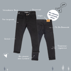 Dreifeder Maxi Jeans Black Vorteile